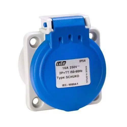 IDE BASE EMPOTRAR TIPO SCHUKO 16A 3P 250V IP54