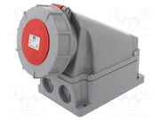 PCE BASE MURAL 3P+N+T 6H63A 400V IP67 ROJO