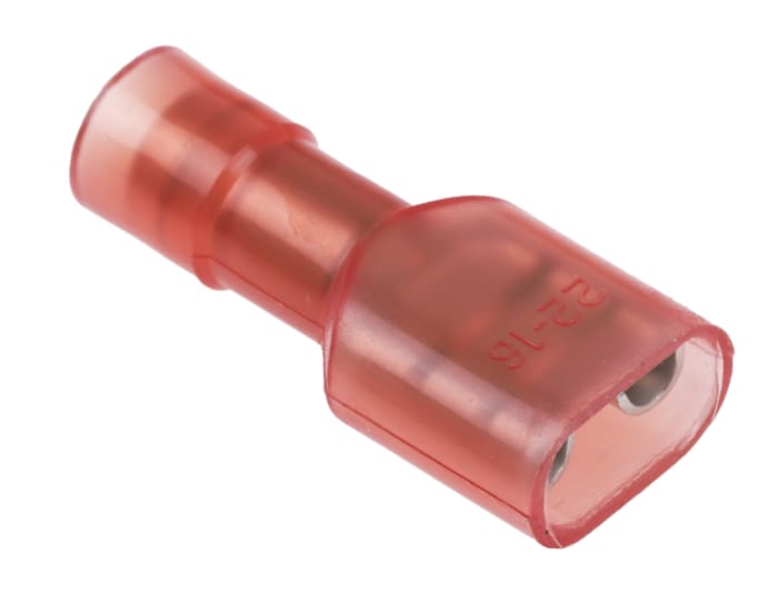 FASTON HEMBRA AISLADA .187 22-16 AWG ROJO