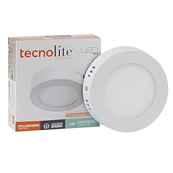 TECNOLITE PLAFON REDONDO LED 18W 100/240V 3000K BCO
