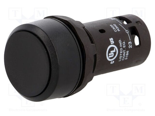 ABB CP1-10B-10 BOTON PULSADOR NEGRO MOMENTANEO NO ILUMRASANTE INCLUYE 1NO . SERIE COMPACTA