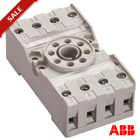 ABB CR-U2SM BASE COMPACTA P/ RELE ENCAPSULADO TIPO UNIVERSAL 8 PINES C ...
