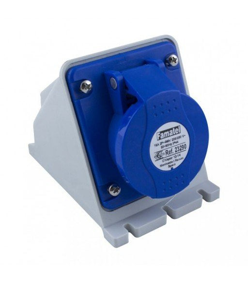 IDE BASE EMPOTRAR INCL 63A 3P+T 220V 9H AZUL IP66