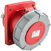 IDE BASE MURAL 63AMP 3P+T 400V 6H ROJO IP66-IP67