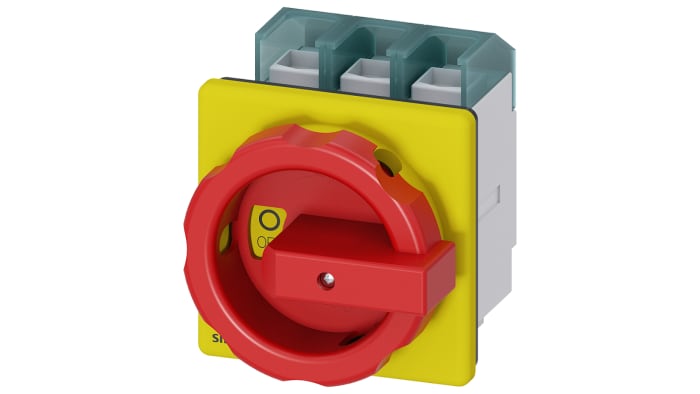 SIEMENS SECCIONADOR C/MANETA ROJA-AMARILLA 100A 3P