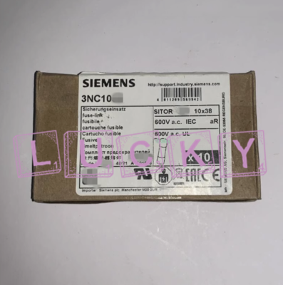 SIEMENS FUSIBLE 10X38 25A aR 600VAC 700DVDC