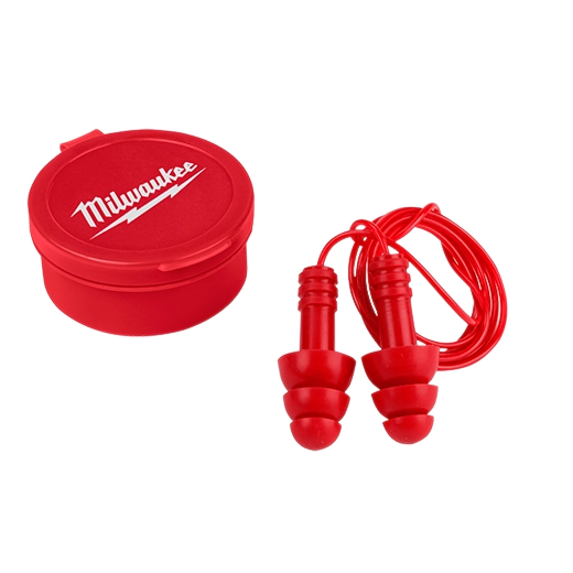 MILWAUKEE TAPONES AUDITIVOS RE-UTILIZABLES C/CORDON
