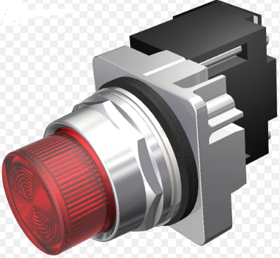 SIEMENS BOTON PULSADOR ILUM SALIENTE AMBAR LED 120VCA