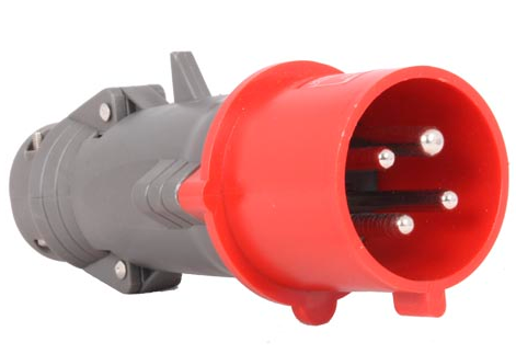 LEGRAND TOMA AEREA 3P+T 32A 440/460V 11H ROJO IP66/67 HYPRA