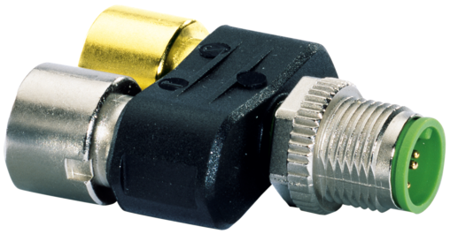 MURR ELEKTRONIK T-COUPLER SLIMLINE M8-MALE 4 P