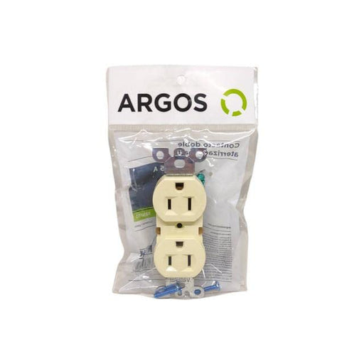 ARGOS CONTACTO DOBLE ATERRIZADO MARFIL BLANCO