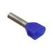 WEIDMULLER PUNTA DOBLE 14AWG H 2.5/20.5D ZH AZUL(100PZ)
