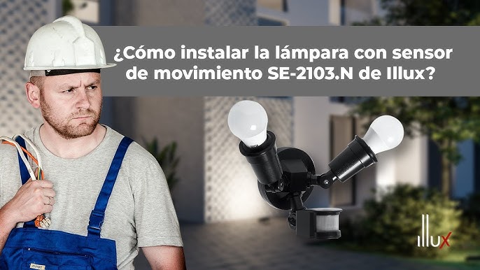 ARGOS PORTALAMPARA CON SENSOR DE MOVIMIENTO 127V 60Hz E26 IP44