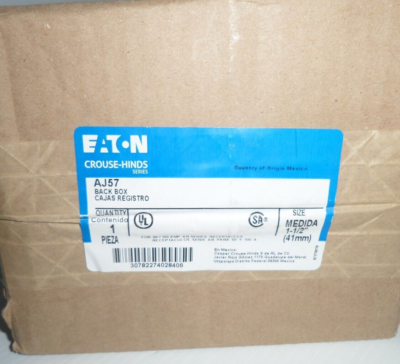 CROUSE-HINDS CAJA REGISTRO 1 1/2" 60A BACK BOX