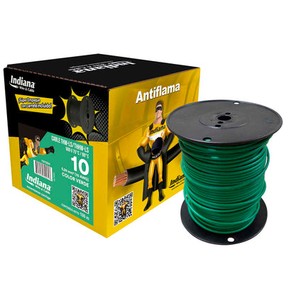 INDIANA CABLE 10 VERDE THHW METRO