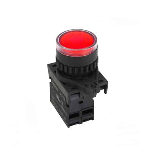 AUTONICS BOTON PULSADOR ROJO 22mm
