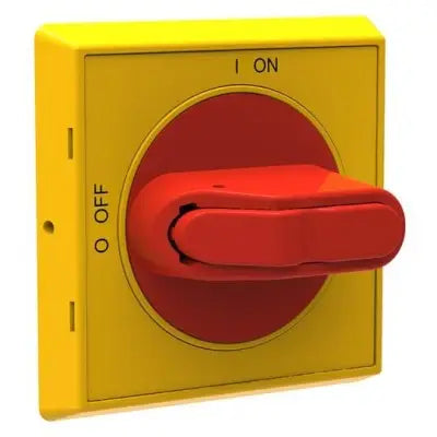 ABB SECCIONADOR IP65 DE 3X125A C/MANETA AMARILLA-ROJA OTP125B3M