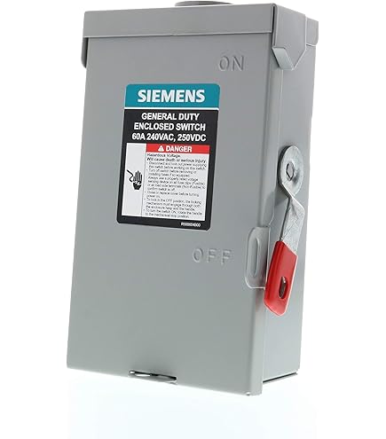 SIEMENS INTERRUPTOR DOBLE TIRO 3P 60A 600V