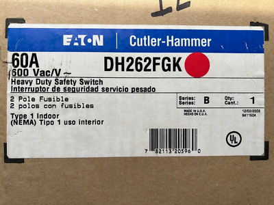 CUTLER INTERRUPTOR INDUSTRIAL 3 POLOS 60 AMPS 600