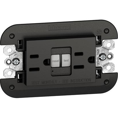 LIVING NOW TOMACORRIENTE DUPLEX ICFT 15A 127V CON AUTOPRUEBA NEGR