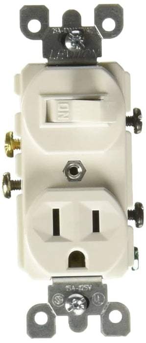 LEVITON INTERRUPTOR DUPLEX SENCILLOS 15A 125V BLANCO