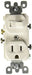 LEVITON INTERRUPTOR DUPLEX SENCILLOS 15A 125V BLANCO