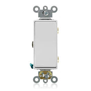 LEVITON DECORA APAGADOR TRIPLE 15AMP 120V BCO