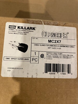 HUBBELL CONECTOR CABLE DE AL BARRERA DE RESINA NPT DE 1/2 "