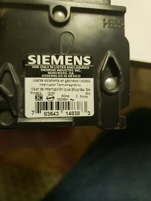 SIEMENS INTERR. AUTOMATICOS QP 3 POLOS 60A