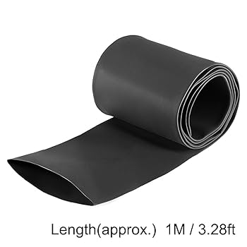 TERMOCONTRACTIL 2:1 80mm 3" NEGRO
