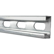 ANCLO UNICANAL C-12 PERFORADO 3 MT 4X4 CM ROJO