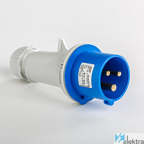 IDE CLAVIJA AEREA 2P+T 16A 110V 4H IP44 AMARILLO