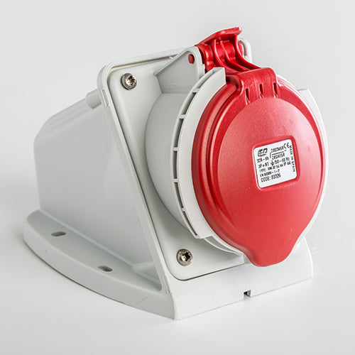 IDE BASE MURAL 32A 3P+T 230VCA 9H AZUL IP66-IP67