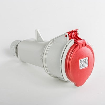 IDE BASE EMPOTRAR INCLINADA 32A 3P+N+T 220-400V 6H ROJO IP44