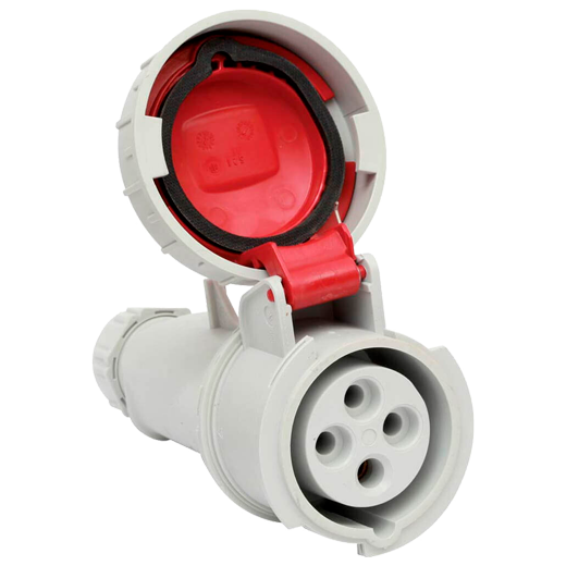 IDE BASE AEREA 32A 3P+T 400V 6H ROJO IP66-IP67