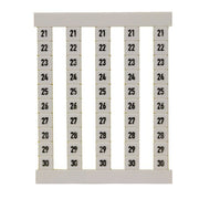 WEIDMULLER PLANILLA C/50ETIQUETAS P/CLEMA DEK5 FS 21-30 VERTICAL