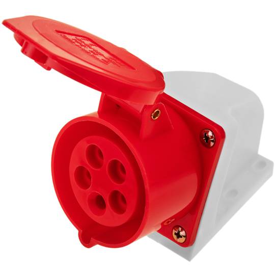 IDE BASE AEREA 32A 3P+T 500V 7H NEGRO IP66/IP67
