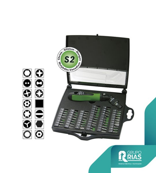 HAUPA JUEGO DE DESTORNILLADOR DE CARRACA REVERSIBLE FLEX BAG