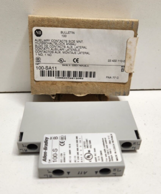 ALLEN-BRADLEY AUXILIARY CONTACT SIDE MOUNT 1N0/1NC
