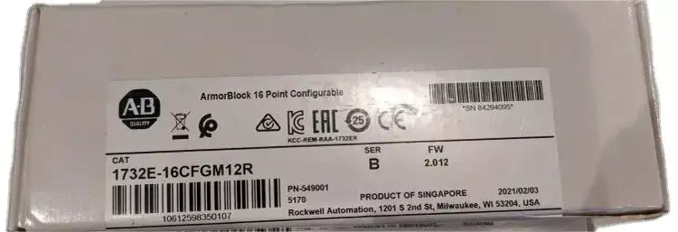 ALLEN BRADLEY ARMORBLOCK ETHERNET I/O MODULE 16 PTS 24VDC — Dimeint.com