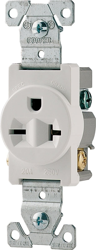 ARROW RECEPTACULO SENCILLO 20A 250V 2P3W SWIRE WH