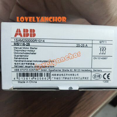 ASEA BROWN BOVERI MS116-25 / MS11625 (NEW IN BOX ASEA BROWN BOVERI MS116-25 / MS11625 (NEW IN BOX