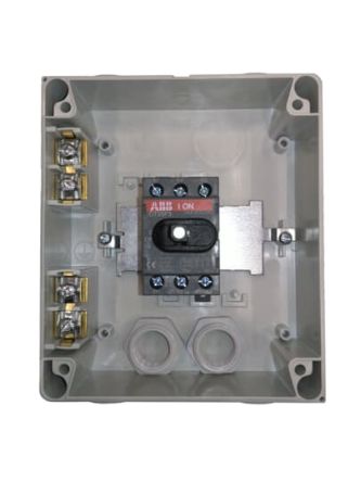 ABB SECCIONADOR 25A 3P  EN GABINETE C/MANIJA