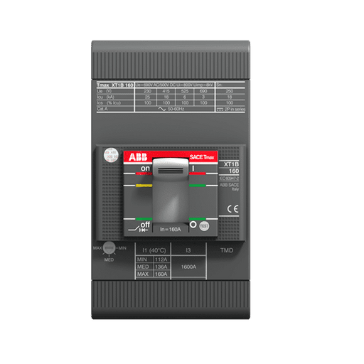 ABB INTERRUPTOR SACE TMAX XT1C DE 50A 3P SIN TERMINALES PARA