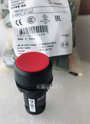 ABB CP1-10R-11 BOTON PULSADOR ROJO MOMENTANEO NO ILUMRASANTE INCLUYE 1NO + 1NC . SERIE COMPACTA