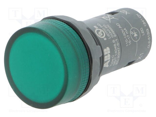 ABB CL2-513G NEW LAMPARA PILOTO COMPACTA VERDE 110-130V A.C. C/LED INTEGRADOREEMPLAZA A: 1SFA619402R5132
