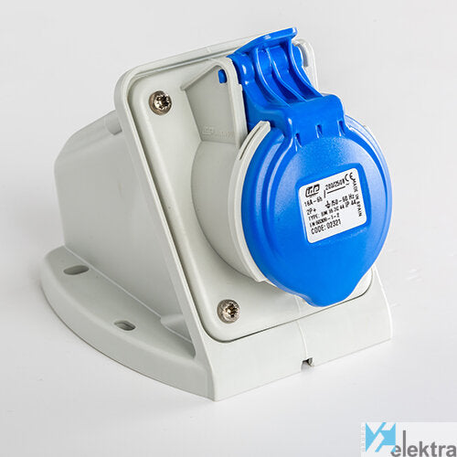 IDE BASE AEREA 16A 2P+T 110V 4H AMARILLO IP44