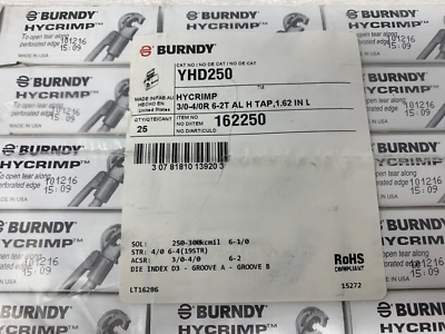 BURNDY TERMINAL DE COMPRESION 3/0-4/0R 1-2/0T AL H TAP