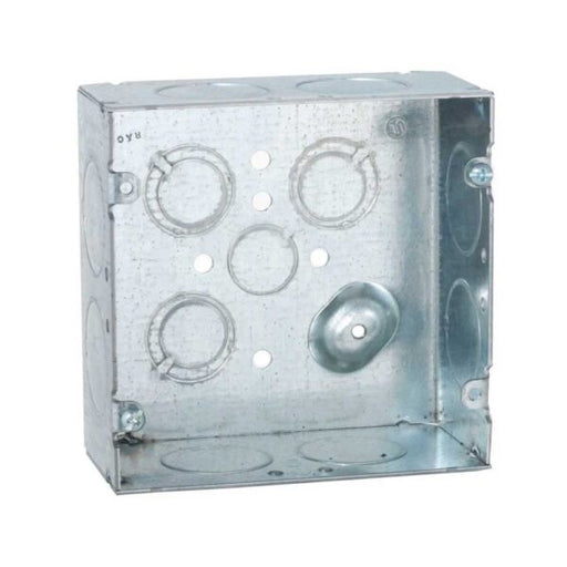 HUBBELL CAJA CUAD 4 11/16P 2 1/8P PR KO 1P 258