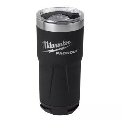 MILWAUKEE 20 OZ PACKOUT TUMBLER NEGR